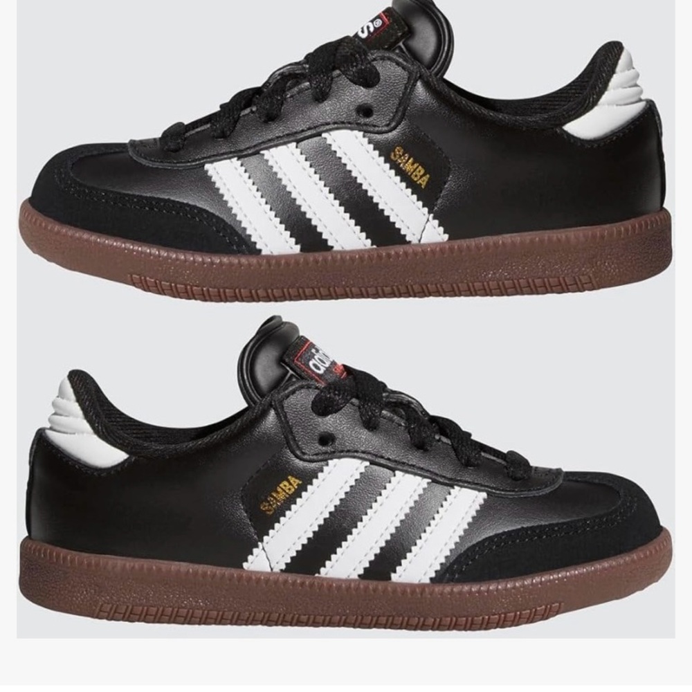 Adidas Kids Samba Black and White Sneakers Size:13 1/2 K